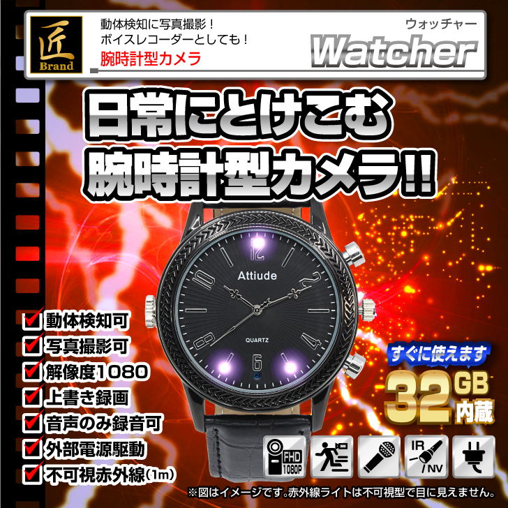 腕時計型カメラ（匠ブランド）「Watcher」