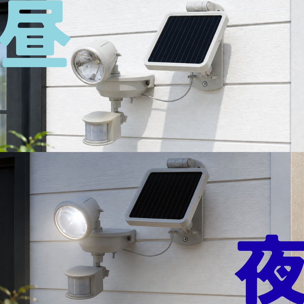 【アウトレット】LED センサー ソーラー ライト 屋外 防犯 【在庫限り】