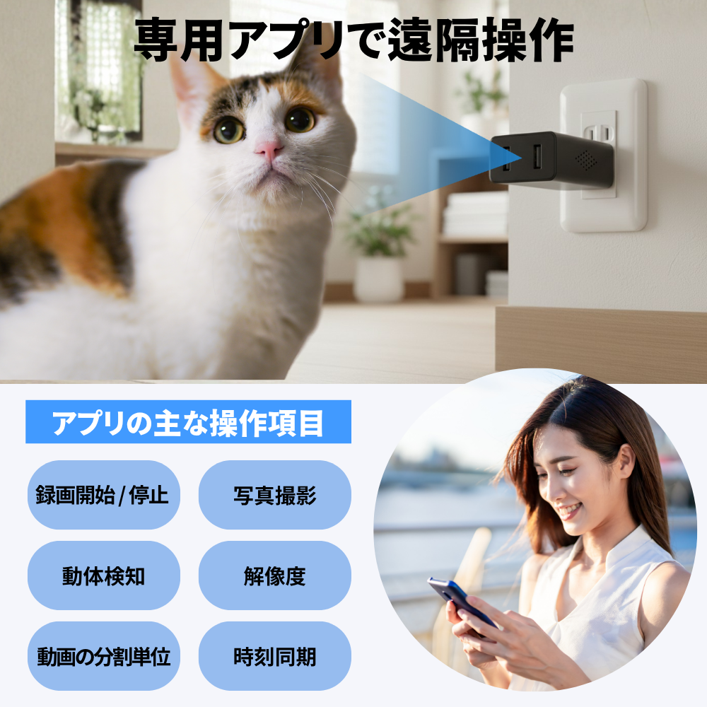 ACアダプター型「DualAdaptcam」（デュアルアダプカム）